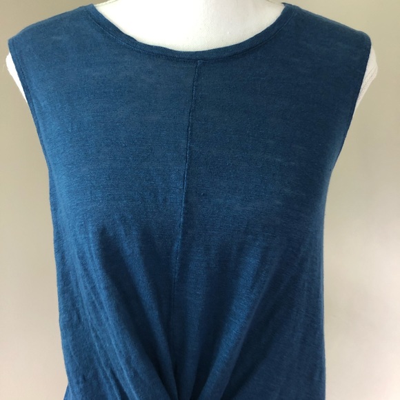 J.JILL Linen Twist Front Sleeveless Shirt … - Picture 5 of 10